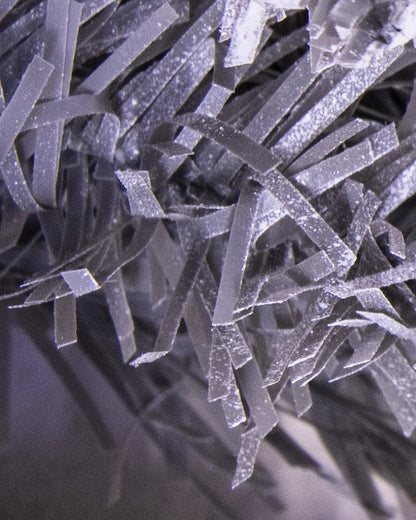 180cm Decorated Silver Mixed Pine Garland with White Poinsettia