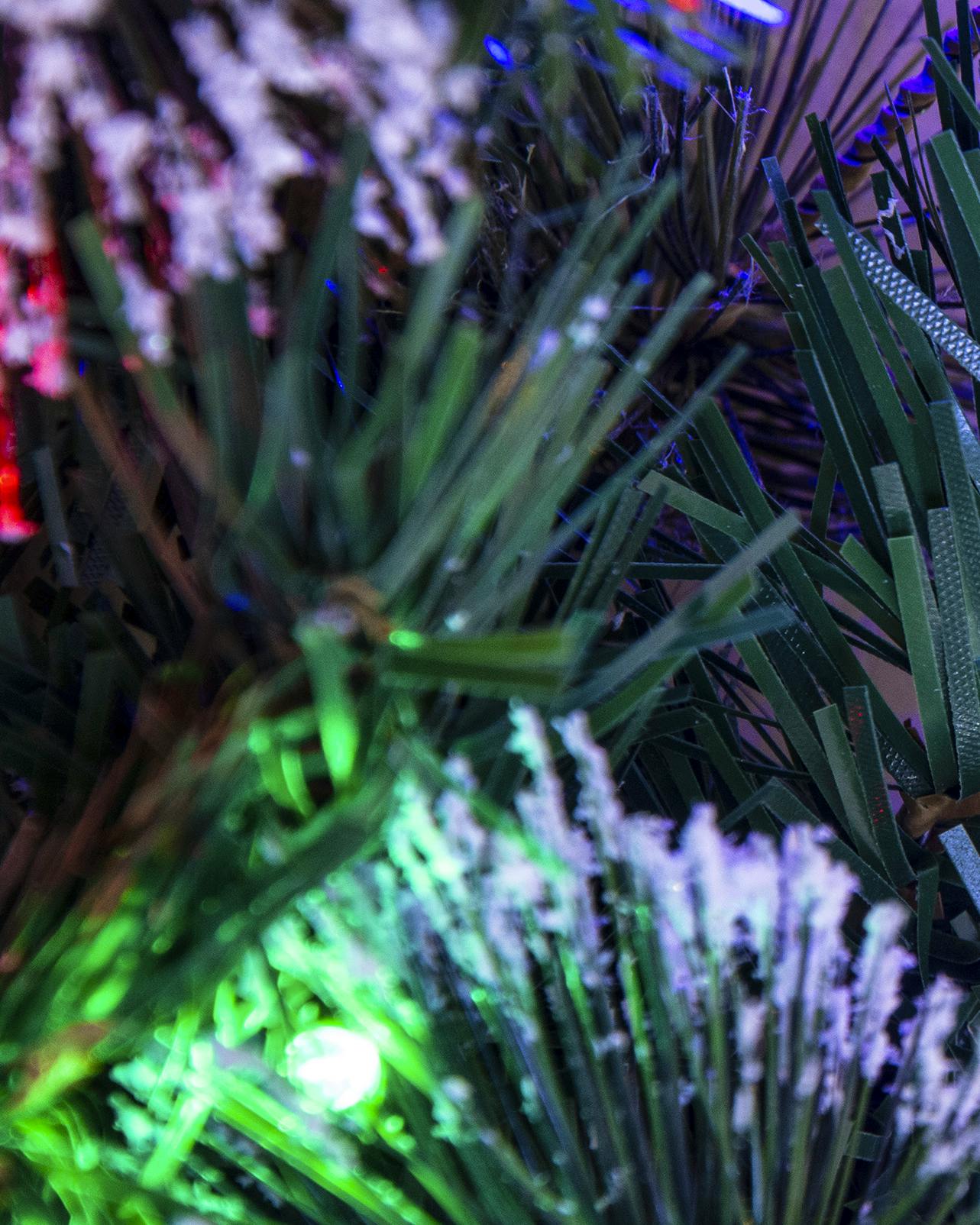 180cm Pre-lit Battery-powered Mixed Pine Garland Warm White/Multicolour LEDs