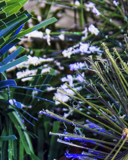 180cm Pre-lit Battery-powered Mixed Pine Garland Warm White/Multicolour LEDs