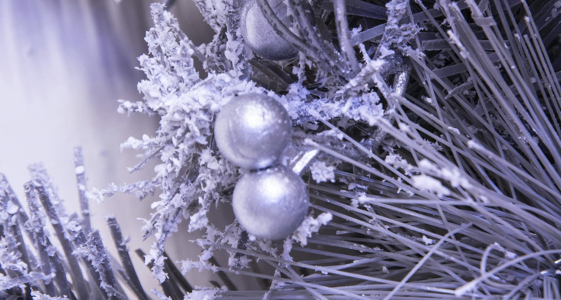 180cm Decorated Silver Mixed Pine Garland with Rose Gold Poinsettia