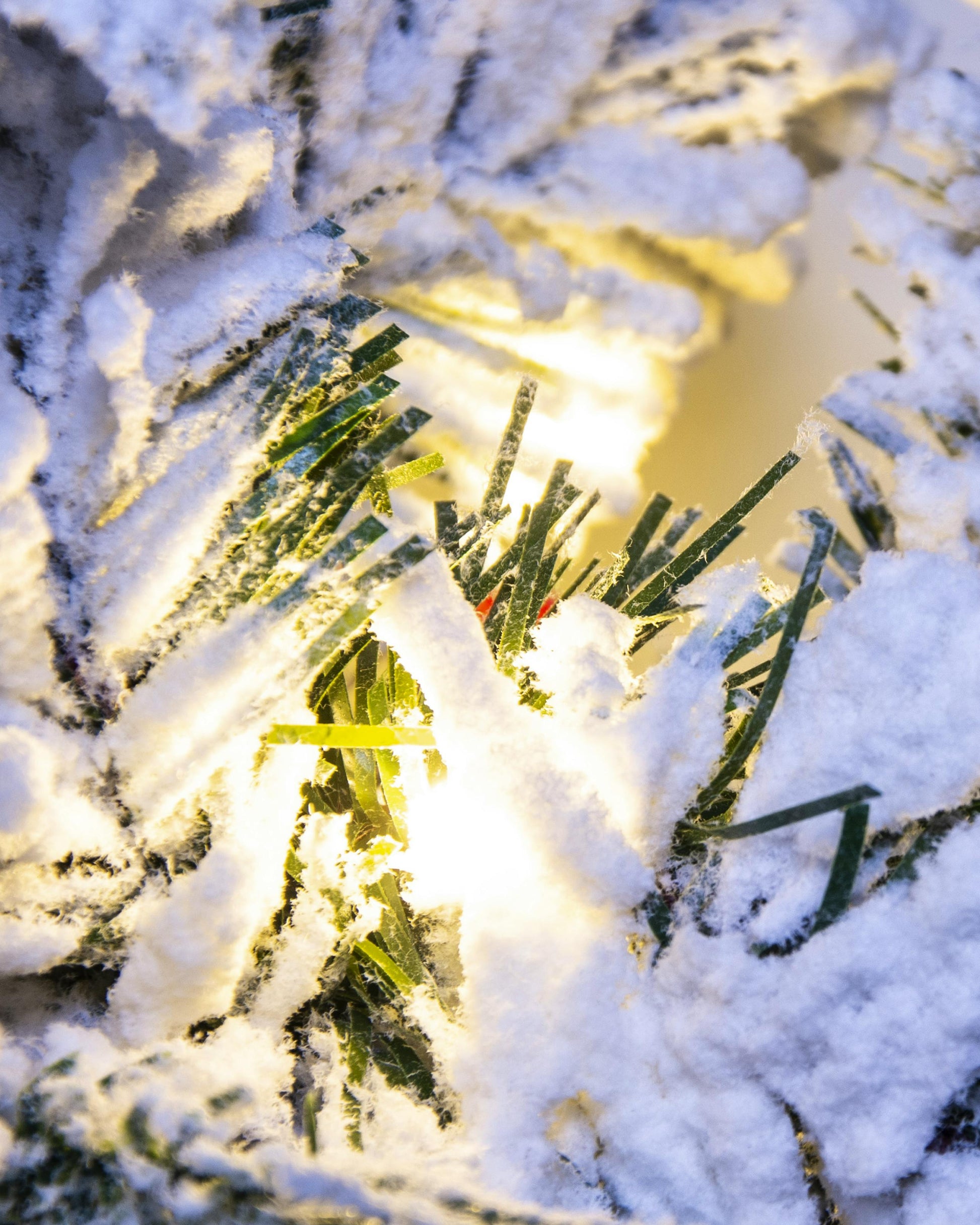 The Pre-lit Connectable 270cm Snowy Alpine Garland