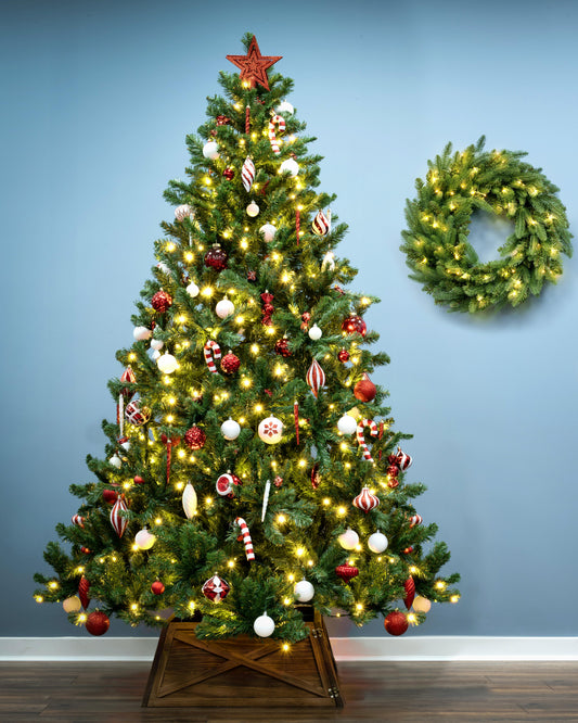 5ft Pre-lit Arbor Vitae Fir Tree