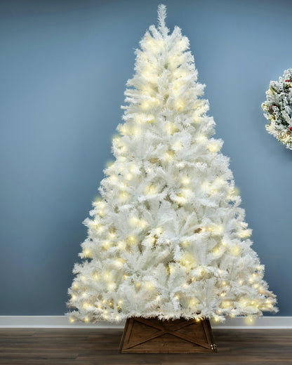 The 8ft Pre-lit Bianca Pine Tree with Warm White Lights