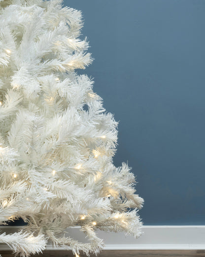 The 10ft Pre-lit Bianca Pine Tree with Warm White Lights