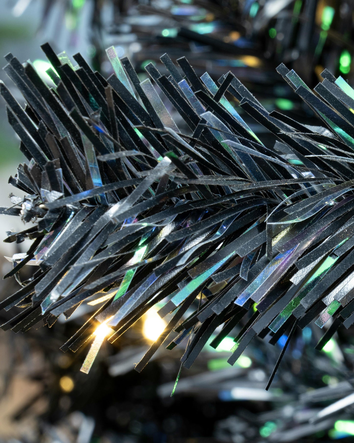 The 6ft Pre-lit Black Iridescence Pine Tree with Warm White Lights