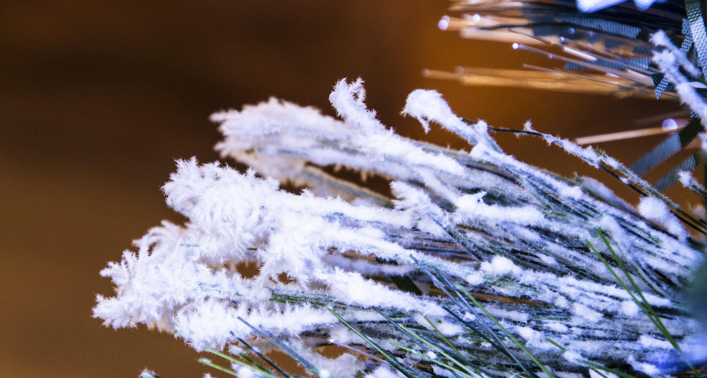 The Snowy LED Frosted Pine Fibre Optic Tree