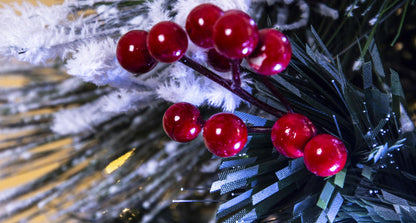 The Snowy LED Frosted Pine Fibre Optic Tree