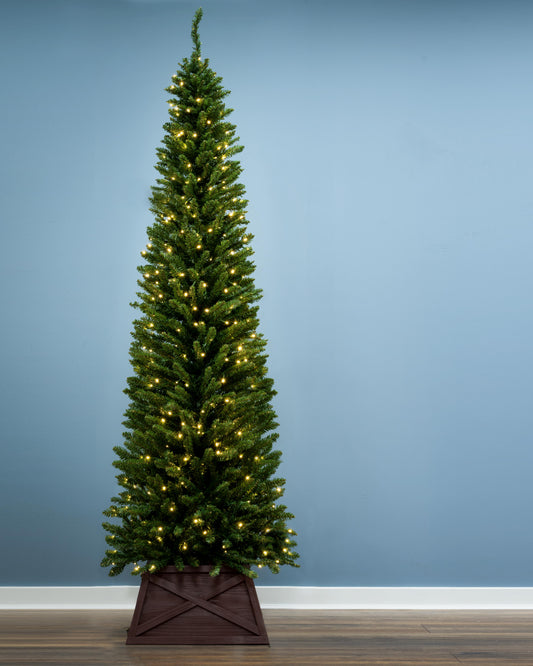 The Pre-lit 8ft Green Italian Pencilimo Tree