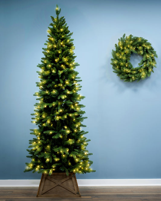The 7ft Indoor/Outdoor Pre-lit Ultra Slim Mixed Pine