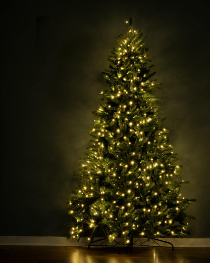 The 5ft Pre-lit Ultra Devonshire Half Tree Warm White Lights