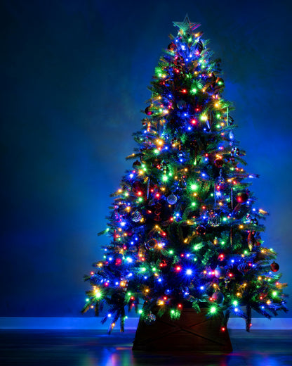 The Ultra Devonshire Fir Pre-lit with Warm White/Multicoloured Colour change LEDs (4ft to 12ft)