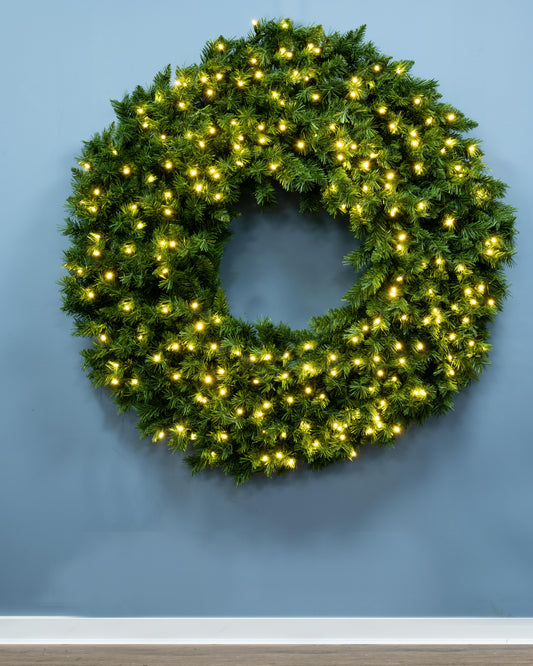 The 120cm Pre-lit Ironwood Wreath - Dual Colour LEDs (1pc)
