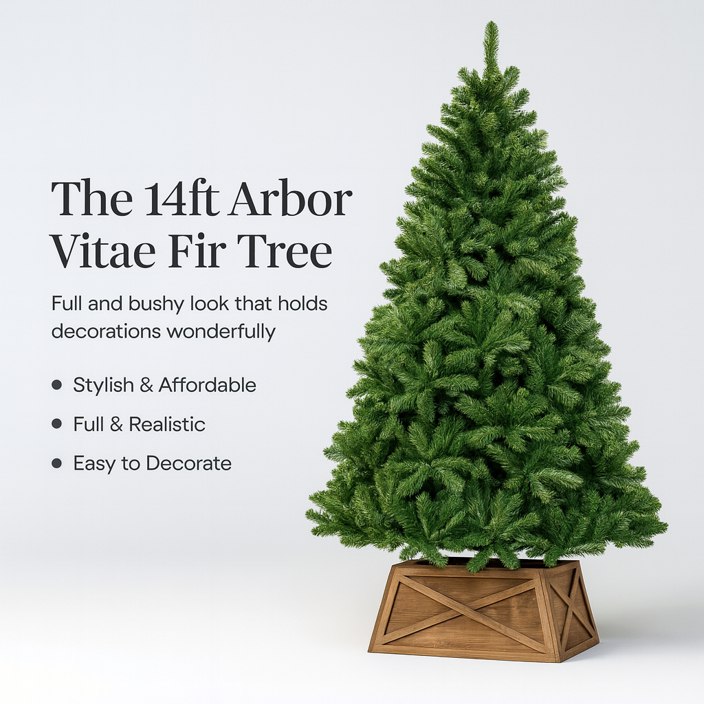 Full, Bushy 14ft Arbor Vitae Fir Tree